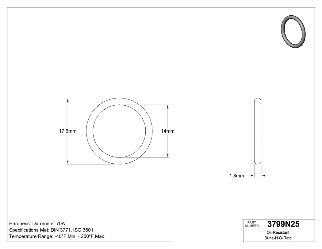 Technical drawing - 3799N25